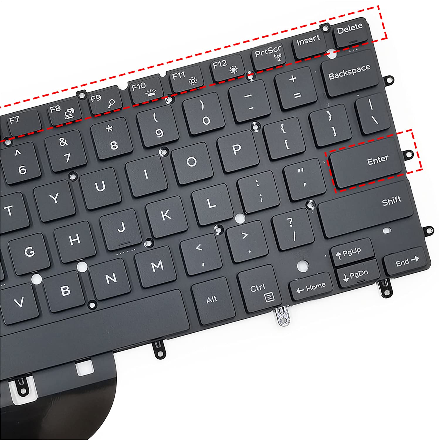 Amazon.co.jp: HKVIB-Parts US英語キーボード バックライト付き Dell